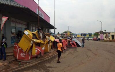 NDOLA CITY COUNCIL DEMOLISHES MOBILE MONEY BOOTHS IN CENTRAL BUSINESS DISTRICT