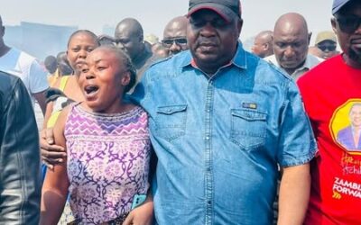 GOVT ASSURES AFFECTED TRADERS OF SUPPORT AFTER FIRE SWEEPS THROUGH KAPALALA MARKET IN NDOLA